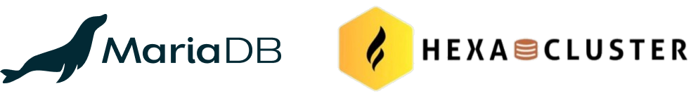 MariaDB and HexaCluster logo